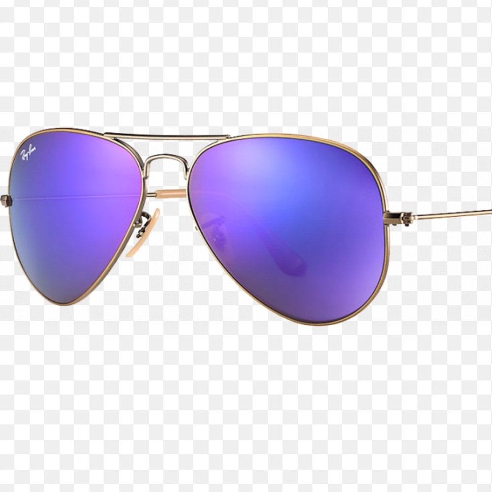 RAY- BAN Purple Mirrored Flash Sunglasses